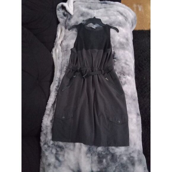 Patagonia Fleet with Belted Tank Dress Black Small - Picture 1 of 11